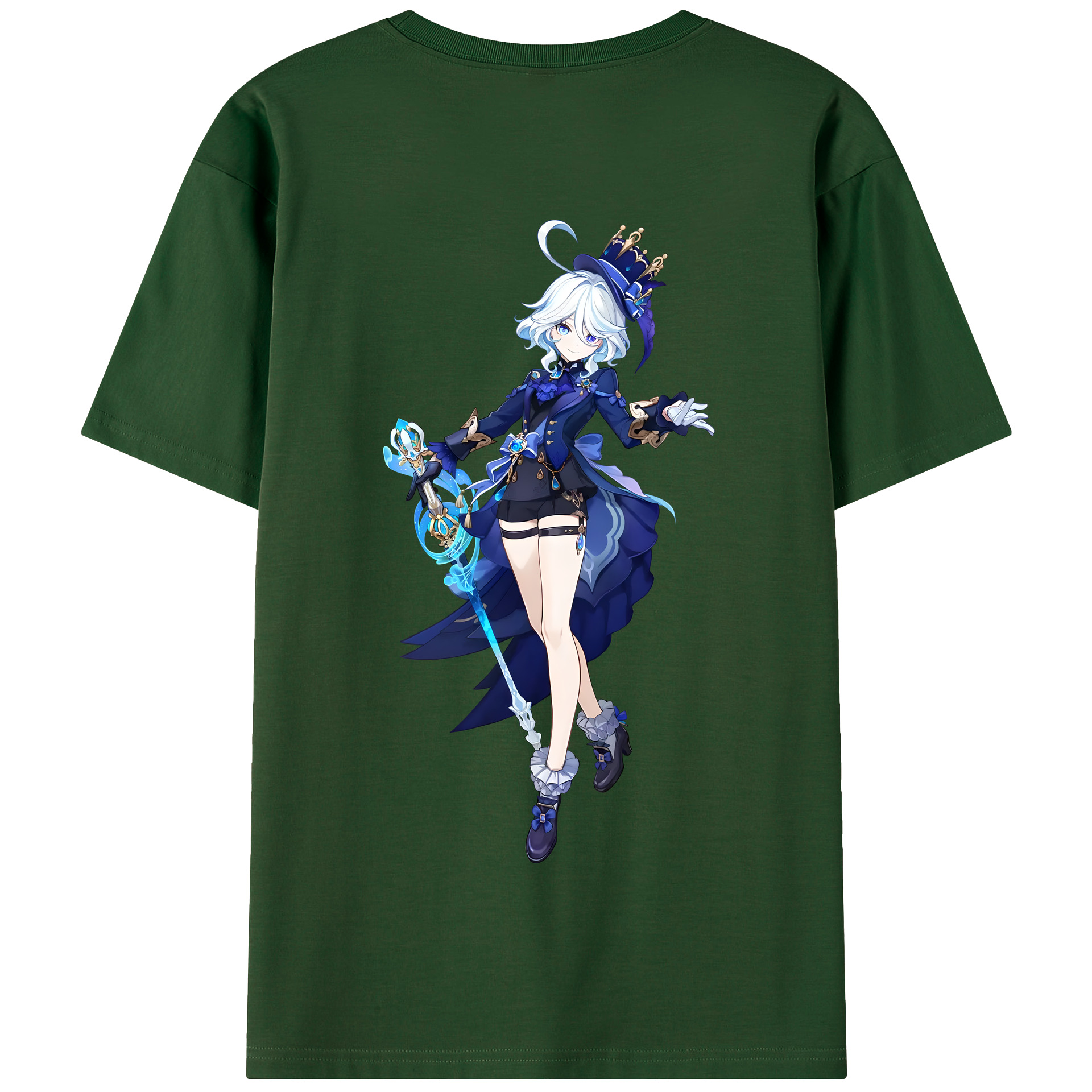 げんし神 フリーナ genshin Furina 綿100％半袖Tシャツ（背面プリント）